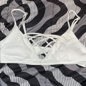 crossed bathing suit top adjustable